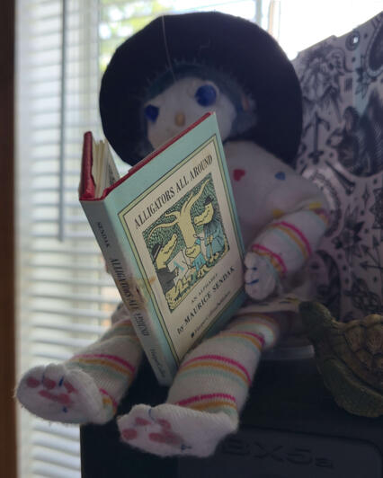 Circe the witch reading a book