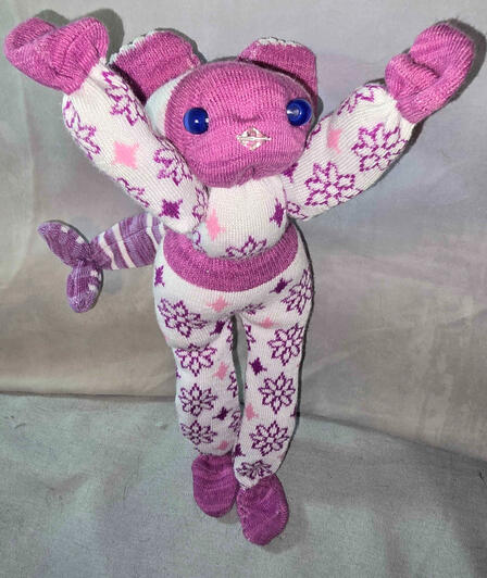 A pink, purple, and white delight.